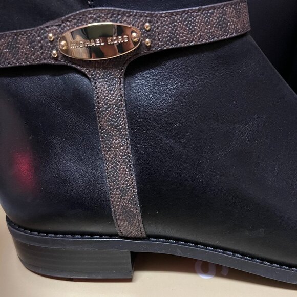 Michael Kors Finley Leather Riding Knee-High Boots - Picture 5 of 8